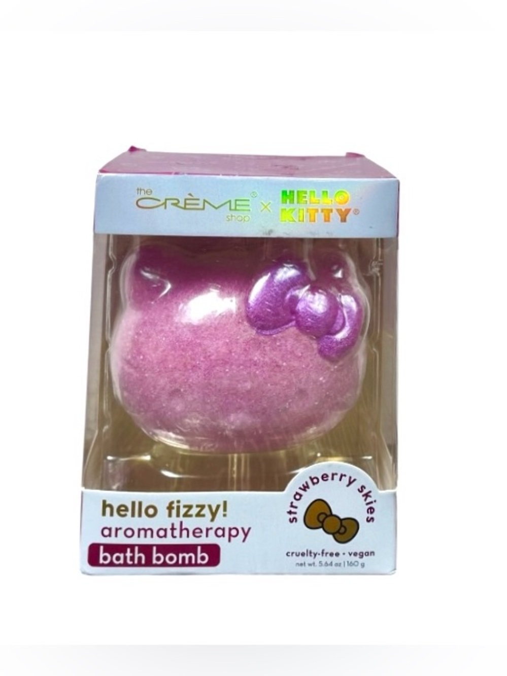 Pink 'Strawberry Skies' Aromatherapy Bath Bomb